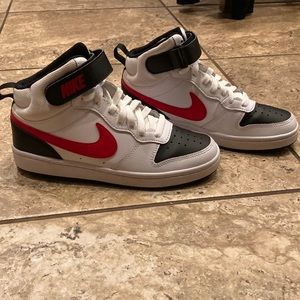 Nike shoes,   Color, red,white,black, size, 5.5, like new condition, no box